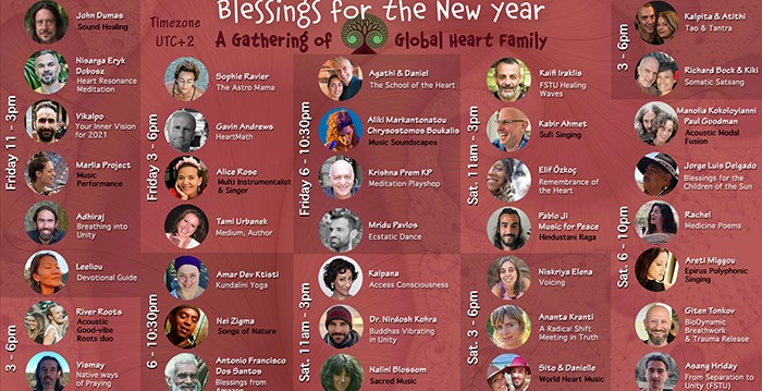 Blessings for the New Year - A Gathering of the Global Heart Family 